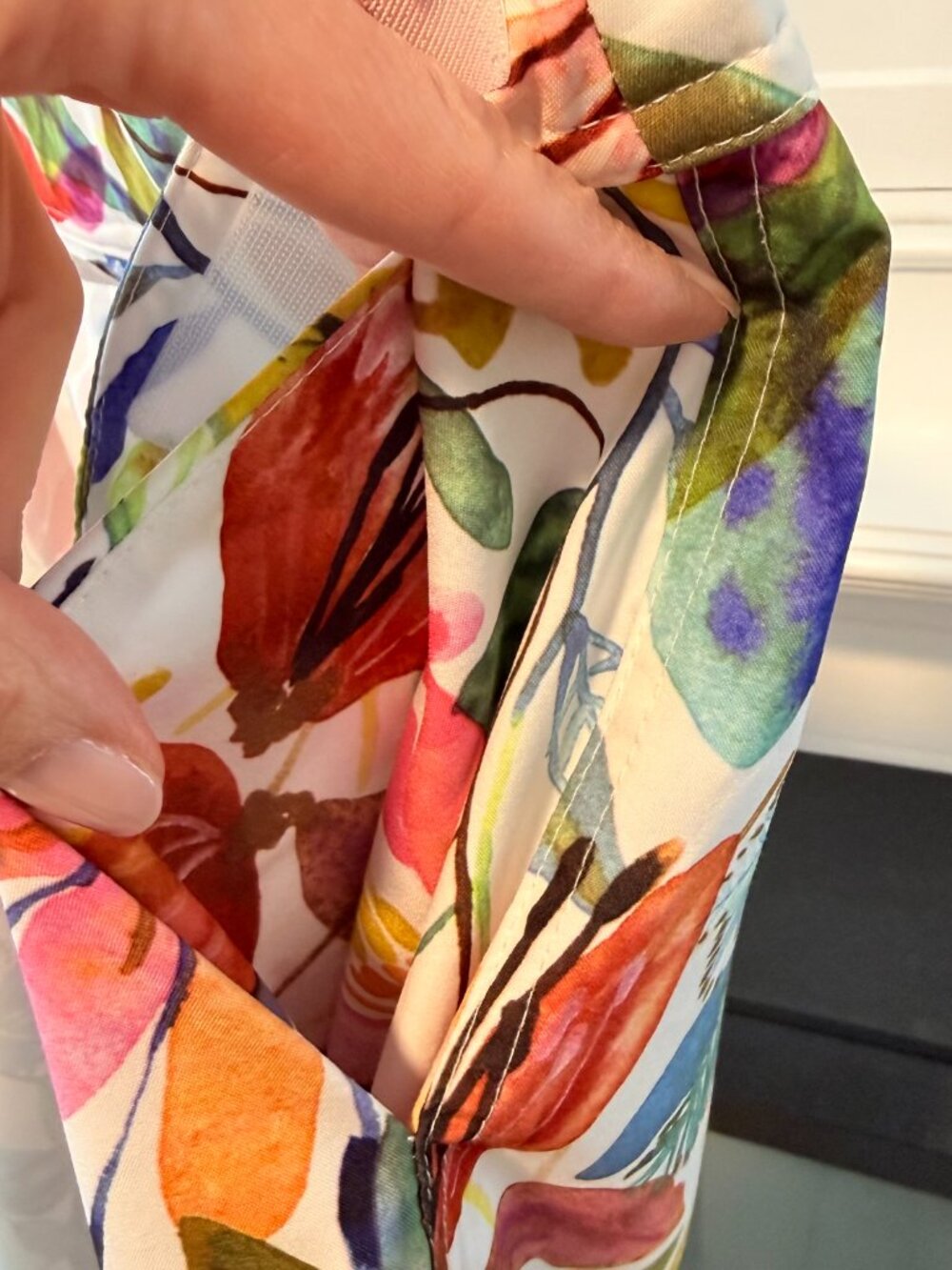🌸🎨 Multicolor Floral Pencil Skirt | Watercolor Print | Ripe Skirt | Medium - Picture 10 of 15